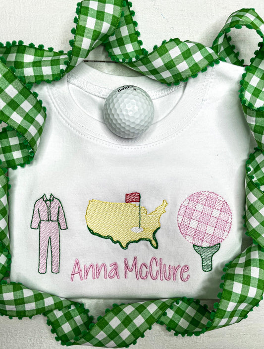 Girls PGA Golf Trio Shirt/Onesie