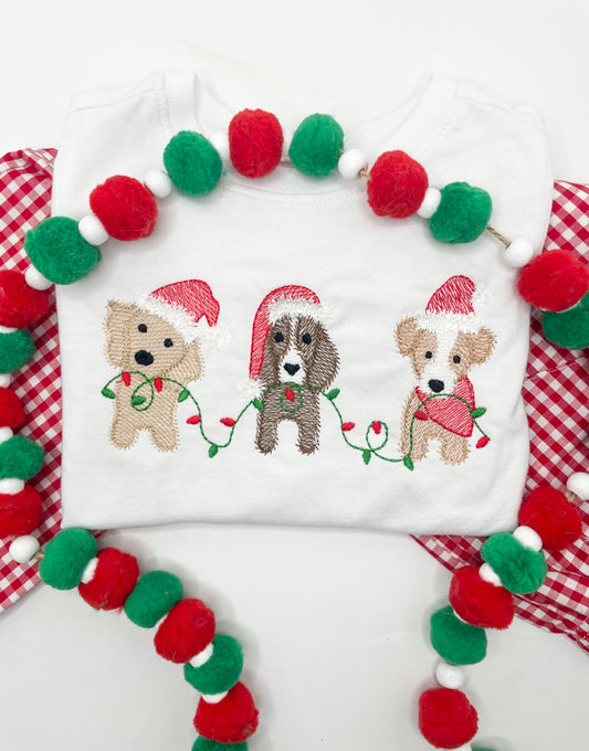 Christmas Dog Trio