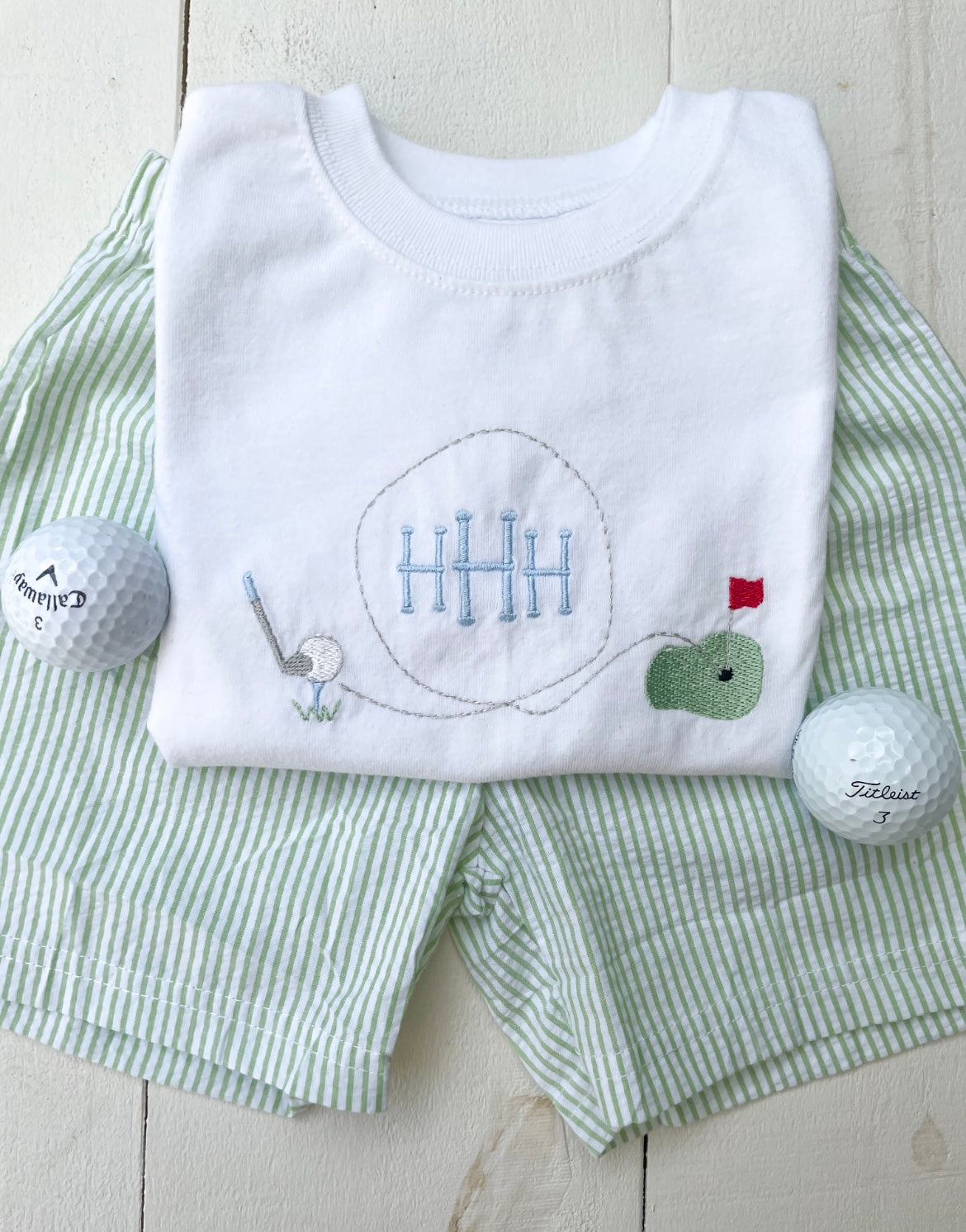Golf Monogram Frame Shirt/Onesie
