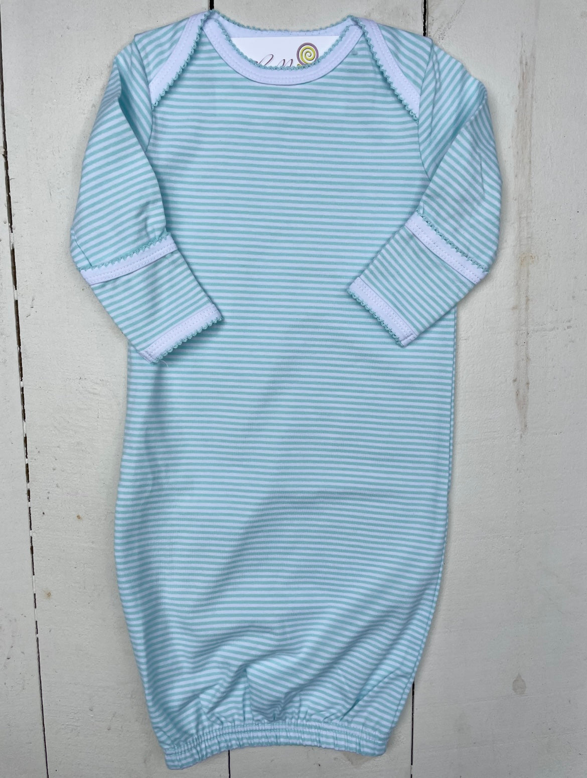 Stripe Baby Gown